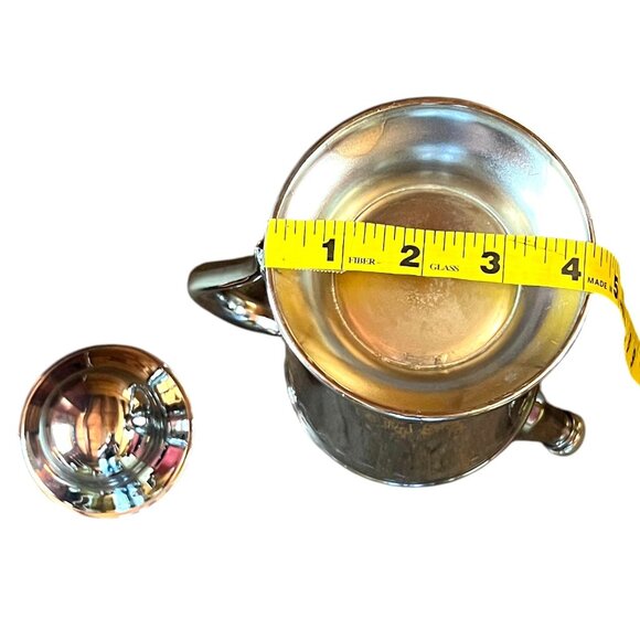 Vintage 13" Silver Plated Cocktail Shaker/Drink Pitcher w/Lid & Screw-On Stopper - Picture 5 of 10